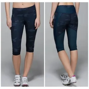 Lululemon Clip In Crops Lotus Camo‎ Oil Slick Blue/ Alberta Lake 8 thumbnail 5