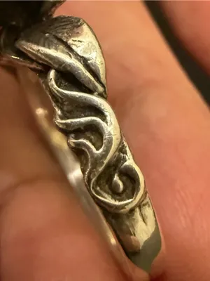 Vintage Signed MARAVA Oxidized Sterling Silver Full Bloom 3D Rose Ring Size 9 thumbnail 12