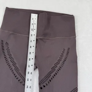 Alo Yoga Womens Seamless High-Waist Radiance Legging Dark Plum Espresso Size‎ M thumbnail 4