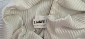 Lyaner Cream Pleated Short Sleeve Button Up Blouse White thumbnail 11