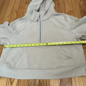 Lululemon Scuba Oversized 1/2 Zip Hoodie in Trench Beige Size XS/S‎ thumbnail 7