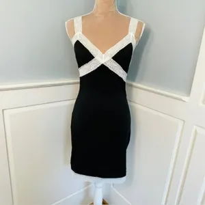 Tiger Mist Bodycon Lingerie Coquette Slip Dress Lace Size Medium thumbnail 2