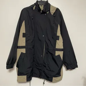 Woman Within Hooded Utility Jacket Black Tan 18/20 NWOT thumbnail 1