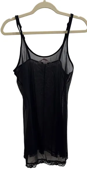 Victoria's Secret Sexy Lingerie Sheer Black Camisole Size Women's Medium thumbnail 1