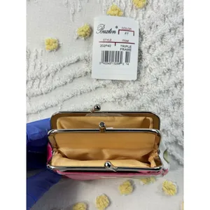 Buxton Pink Floral RFID Triple Frame Coin Purse Kiss‎ Lock Wallet 202P40 thumbnail 9