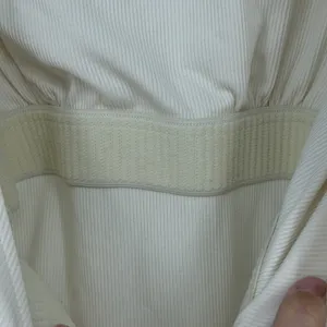 Girlfriend Collective Ribbed Long Sleeve Bodysuit‎ Cream Size S thumbnail 3