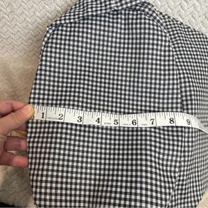 Vintage 90s Guess Gingham Tote‎ Bag Black White Checkered Round Shoulder Purse thumbnail 10