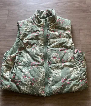 Patterned Cropped Lovefire Vest Full Zip  thumbnail 1