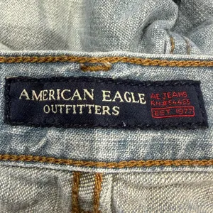 Vintage American Eagle Y2K Flare Jeans Women's 10 Low Rise Seamed Light Wash thumbnail 9