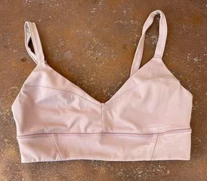 Free People Movement light pink/ beige sports bra sz small thumbnail 2