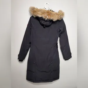 Canada Goose Kensington Parka Goose Down Puffer Jacket Women’s XS Black Coat thumbnail 9