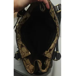 Vintage Y2K tan and brown Coach Signature Hampton bag thumbnail 7