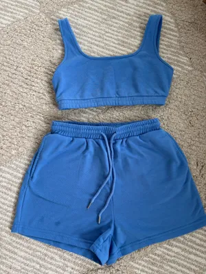 Blue Shorts Lounge Set thumbnail 1