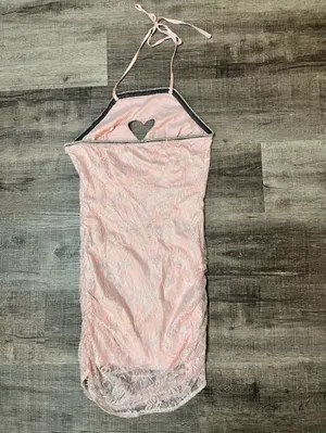 FINESSE Micaela Heart Cut Out Lace Mini Dress thumbnail 6
