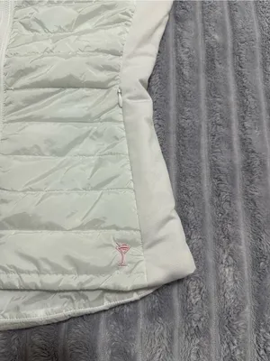 White Quilted Sleeveless Vest by C.C. Golf thumbnail 2