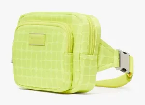 Kate spade neon yellow Noel Jacquard Belt Bag thumbnail 1