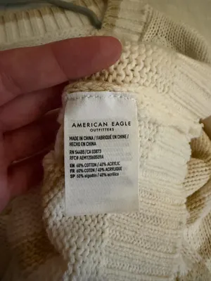 American Eagle Striped Cropped Sweater Medium  thumbnail 6