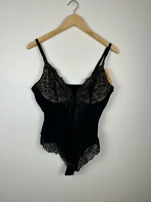 Popilush Shapewear Lace Deep V-Neck Sculpting Thong Bodysuit Women's Size XL‎ thumbnail 2