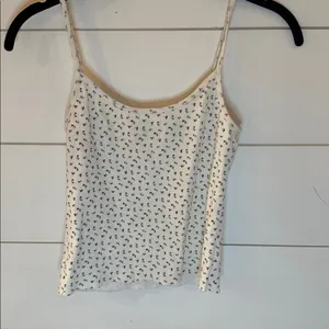 Brandy Melville White Floral Camisole size S‎ EUC thumbnail 4