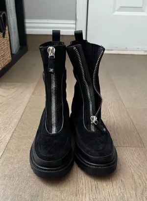 Sam Edelman Suede Boots Black thumbnail 3
