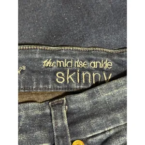 Seven7 Mid Rise Skinny Jeans Dark Wash Stretch Denim Women’s Size 30 thumbnail 8