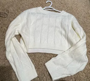 SHEIN crop sweater thumbnail 1
