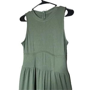 Cider‎ Solid Green Sleeveless Wide Leg Jumpsuit thumbnail 5