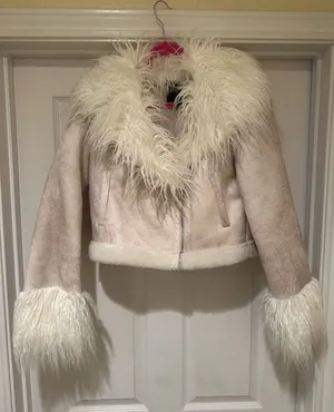 Forever 21 Sherpa Lined Fur Cropped Coat thumbnail 1