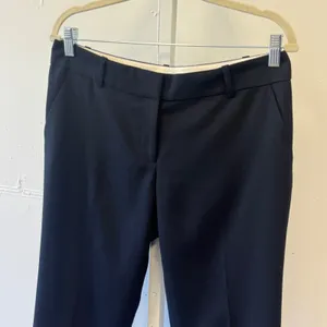 Ann Taylor Dark Navy Wool Blend Straight Leg Dress Pants Trousers Size 6 Career thumbnail 3