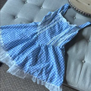 NWT Romwe Kawaii Halloween Costume Dress With Lace Patches And Wide Straps thumbnail 2