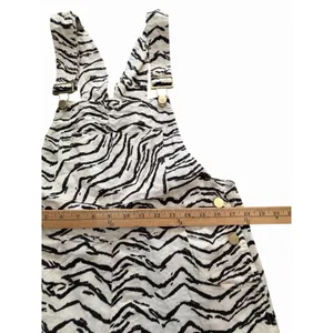 We Wore What Romper Sz Minimum Linen Blend Short Overalls Animal Print #HHH4-1 thumbnail 6