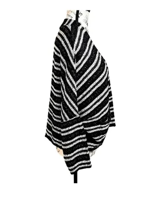 💥Madewell Upbeat Striped Open Front Cocoon Cardigan Sweater XS/S💛 thumbnail 4