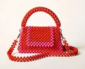 NWT Kate Spade x Target Women's Red & Pink Beaded Shoulder‎ Bag Casual thumbnail 1