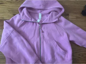Lululemon Scuba Cropped Full-Zip Oversized Hoodie purple thumbnail 1