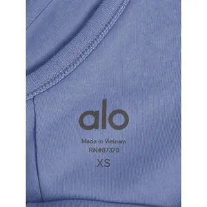 Alo Yoga Sunny Strappy Bra Blue Heathered Ruched Low Impact Sports Bra XS thumbnail 4
