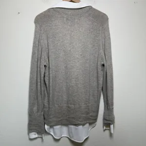 Brochu‎ Walker Women Wool Cashmere Callie Layered Looker Cardigan Medium Tan thumbnail 9