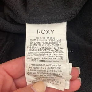 Roxy Black Zip Up Fleece Jacket thumbnail 6