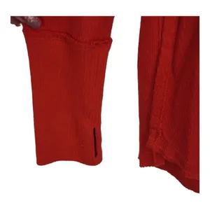 We The Free People Red Thermal Top Women Medium Thumbhole Slit Gorpcore thumbnail 5