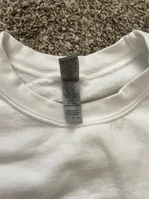 Zeta Embroidered Crewneck White Size L thumbnail 2