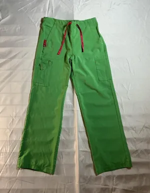 Carhartt Green Cargo Pants with Red Drawstring, Size Regular S thumbnail 1