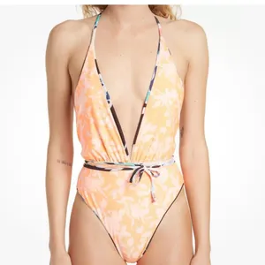 Maaji Evening Ambiance‎ Reversible Safari Plunge Neck One-Piece Swimsuit- New thumbnail 2