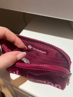 lululemon athletica Hot Pink Clippable Card Pouch thumbnail 6
