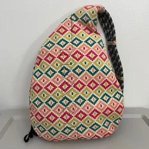 KAVU Rope Sling‎ Bag Backpack Boho Aztec Montage Boho Festival Hippie thumbnail 3