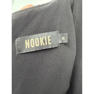 Nookie One Shoulder Gown Maxi Dress M Black High Slit Formal Prom Homecoming thumbnail 15