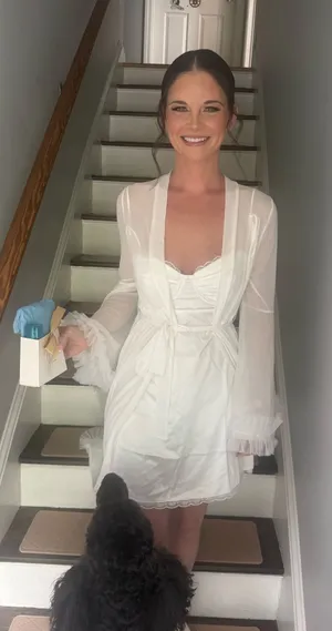 White Sheer Robe Size XS thumbnail 1