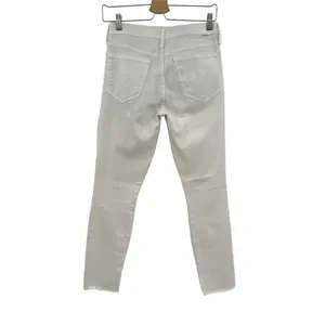 Mother Denim Looker Ankle Fray Jeans in Glass Slipper‎ White Size 26 thumbnail 8