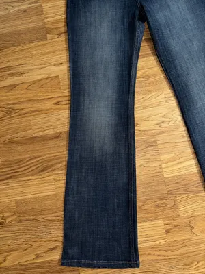 Wrangler Bootcut Jeans Juniors Size 11 Length 32 Dark Wash Pockets Stretch NWT thumbnail 3