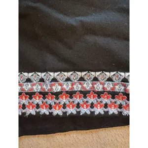 Loft Black Cotton Blend Shorts Size 6 Embroidery Trim thumbnail 4