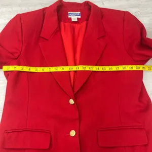 Pendleton Vintage Red Virgin Wool Fully Lined USA Classic Sports Coat Blazer 14 thumbnail 12