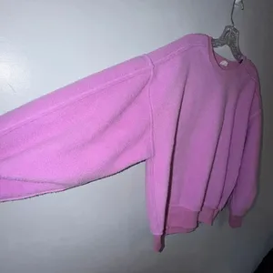 Pilcro Slouchy Crew-Neck Sweatshirt Orchid Pink Small Sherpa Dolman Sleeve #1400 thumbnail 3